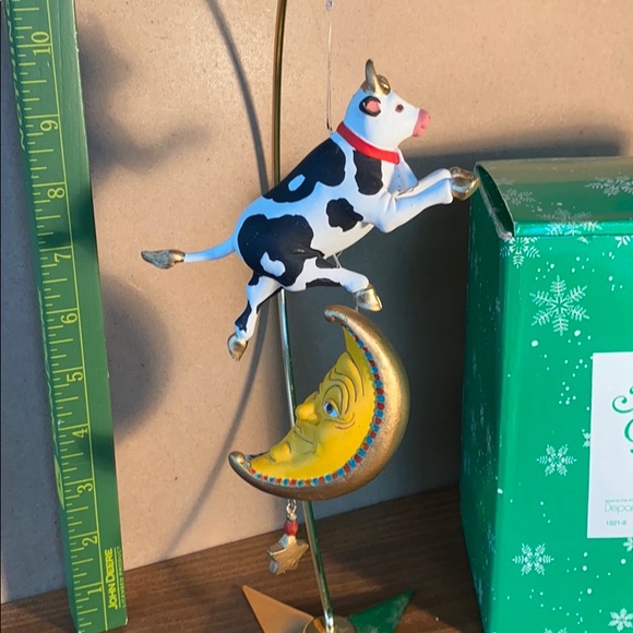 Department 56 Mother Goose Ornament Cow Over Moon